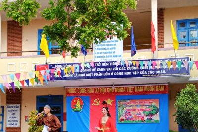 HÌNH ẢNH VUI TRUNG THU NĂM 2022 CỦA HỌC SINH TIỂU HỌC VÀ THCS NGHĨA ĐIỀN