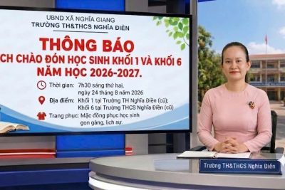 THÔNG BÁO LỊCH CHÀO ĐÓN HỌC SINH KHỐI 1 VÀ KHỐI 6 NĂM HỌC 2026 -2027