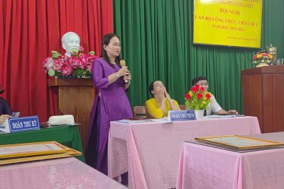 TRƯỜNG THCS NGHĨA ĐIỀN TỔ CHỨC HỘI NGHỊ CÁN BỘ, VIÊN CHỨC NĂM HỌC 2025 – 2026